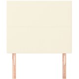 Uzglavlje krem boje 100x5x118/128 cm umjetna koža | shoptok.hr