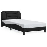  Okvir kreveta s LED-om bez madraca Hvar crni 100 x 200 cm | Eponuda.ba
