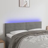  LED uzglavlje svjetlosivo 144x5x78/88 cm baršunasto | Eponuda.ba