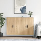Maison Chic Stenska omarica - Zidna omarica 2 kosa sonoma hrast inženirski les iu551, (22062772) | Shoptok.si