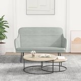 vidaXL Klupa svjetlosiva 110 x 76 x 80 cm baršunasta | shoptok.hr