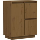  Komoda smeđa boja meda 60 x 34 x 75 cm od masivne borovine | shoptok.hr