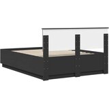  Krevetna konstrukcija Crna 150 x 200 cm Konstruirano drvo | shoptok.hr