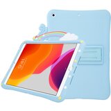 Cadorabo Ohišje tabličnega računalnika združljiv z Apple - Design Rainbow št. 2 - Zaščitna pokrov za otroke iz prilagodljivega silikona TPU s funkcijo stojnice, (20599006) Cene