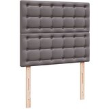 vidaXL Otomanski posteljni okvir z vzmetnico siv 120x190 cm um. usnje, (21610034) | Shoptok.si