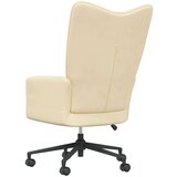  Stol za sproščanje kremno bel žamet, (20957750) | Shoptok.si