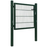 vidaXL Ograjna vrata jeklena zelena 105x150 cm | Shoptok.si