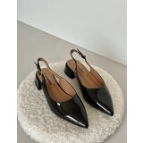 Boto Lacquered Ballerinas On Low Heel With Pointed Toes Black Anarinne | ePonuda.com