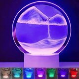  3D RGB LED peščana lampa sa pokretnim peskom, sedam boja u