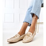 Gemre Beige moccasins decorated with studs Lea | shoptok.hr