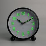 Generic analogna budilka brez tikanja s toplo svetlobo - Minimalistična okrogla, (21132377) Cene