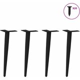  Noge za klub stolić konusnog oblika 4 kom crne 42-43 cm čelik | shoptok.hr