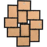 vidaXL Okvir za 10 fotografija (13 x 18 cm) crni MDF | shoptok.hr