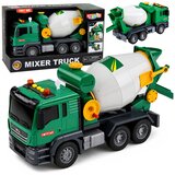 Concrete Mixer Truck With Rotating Drum Lights Sounds Green | shoptok.hr