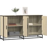 vidaXL Komoda sonoma hrast 134x35x76 cm inženirski les Cene