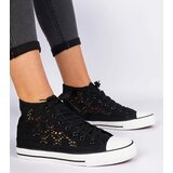 Gemre Black Women's Lace-Up Sneakers Lesli | Shoptok.si