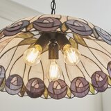 Endon 111985 - Luster na lancu Tiffany HUTCHINSON 3xE27/10W/230V prečnik 50 cm | Eponuda.com