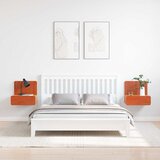  Noćni ormarić s ladicama 2 pcs Vosak smeđa 44 x 32,5 x 40 cm | Eponuda.com