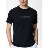 Reserved T-shirt slim s printom - crno | shoptok.hr