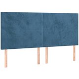 Maison Chic Posteljno vzglavje - Vzglavna omarica 4 kosa temno moder 80x5x78/88 cm žamet, (22077840) Cene