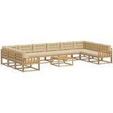  Set vanjskih sofa 11 kom. Bijela i bež | shoptok.hr