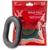 PerfectFIT Ultra Wrap 9 - debeli obroček za penis - črn (22 cm)