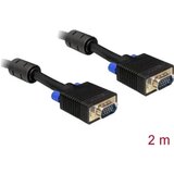 Delock SVGA priključni kabel 2.00 m črna, (20419128) | Shoptok.si