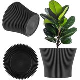 KADAX cvetlični lonec 19 cm pokrov za rastline plastični cvetlični lonec črne barve, (5000352970) | Shoptok.si