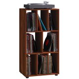 MID.YOU regal za gramofonske plošče schaltino, barva oreha | Shoptok.si