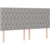  Krevet s oprugama i madracem svjetlosivi 200 x 200cm od tkanine | shoptok.hr