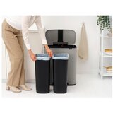 Brabantia Svetlo siv jeklen koš za smeti 2x30 l za ločevanje odpadkov/s pedalom Bo – | Shoptok.si