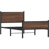  The Living Store Kovinski posteljni okvir z vzglavjem in vznožjem 100x200 cm - Posteljni Okvir, (21525134) | Shoptok.si
