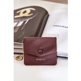  Card Holder With Golden Keychain Eco Leather Brown Iritinme | shoptok.hr