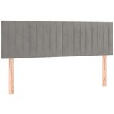  Krevet s oprugama i madracem svjetlosivi 140x200 cm baršunasti | shoptok.hr