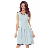 Numoco Flared dress with lace Bergamo - gray | Shoptok.si