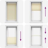 vidaXL Plisirana roleta krem 75x150 cm širina tkanine 74,4 cm | shoptok.hr