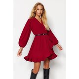 Trendyol Dress - Burgundy - Wrapover Cene