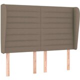  Vzglavje z ušesi taupe 147x23x118/128 cm blago, (20932951) | Shoptok.si