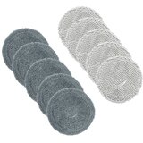 INF Komplet 10 krp za robotski mop - 5 nadgrajenih + 5 univerzalnih, vpojne mikrovlakenske blazinice, združljive z Ecovacs X1 X2 T10 T20 T30 T30S T50 N30, (5000286211) | Shoptok.si