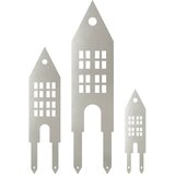  Stabljika za vrt 3 kom. 41 x 10 x 0,08 cm Nehrđajući čelik | shoptok.hr