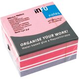 Blok SAMOLJEPLJIV KOCKA 75X75MM 400L GLOBAL NOTES 5654-69 SORTIRANO | shoptok.hr