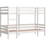 Krevet na kat bijeli 90 x 190 cm od masivne borovine | Eponuda.ba