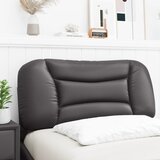  Jastuk za uzglavlje Hvar sivi 80 cm od umjetne kože | shoptok.hr
