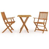  3-dijelni sklopivi vrtni blagovaonski set masivno drvo bagrema | shoptok.hr