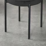  Blagovaonska stolica ukrasna stolica kuhinjska stolica 41 5 cm x 41 5 cm x 46 cm crna | shoptok.hr