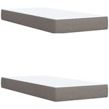  Krevet s oprugama i madracem smeđesivi 200x200 cm od tkanine | shoptok.hr
