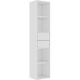 Furnova Knjižna omara visok sijaj bela 36x30x171 cm iverna plošča, (21932649) | Shoptok.si