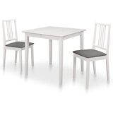 vidaXL 3-dijelni blagovaonski set od MDF-a bijeli Cijene