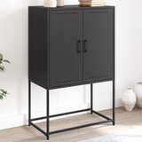  The Living Store Visoka omara črna 68,5x38,5x107 cm jeklo - Visoka Omara, (21496436) Cene