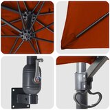  Vrtni suncobran Terakota 248,5 x 247,5 x 160 cm | shoptok.hr